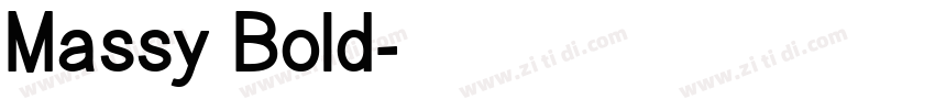 Massy Bold字体转换